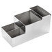 American Metalcraft HMBAR9 Stainless Steel Hammered Finish Bar / Coffee Caddy Main Thumbnail 2