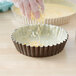 Gobel 8" x 1 3/4" Fluted Non-Stick Deep Tart / Quiche Pan with Removable Bottom Main Thumbnail 1