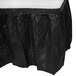 Black Plastic Table Skirt 14' x 29" Main Thumbnail 2
