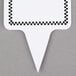 Square Write On Deli Sign Spear with Black Checkered Border - 25/Pack Main Thumbnail 3