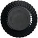 Fineline Flairware 210-BK 10 1/4" Black Plastic Plate - 144/Case Main Thumbnail 2