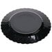Fineline Flairware 210-BK 10 1/4" Black Plastic Plate - 144/Case Main Thumbnail 3