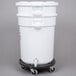 Rubbermaid FG262400WHT Brute GreensKeeper 20 Gallon Vegetable Crisper Container with Lid and Dolly Main Thumbnail 3