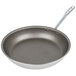 A close-up of a Vollrath Wear-Ever 14" aluminum non-stick fry pan with a silver handle.