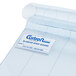 A clear plastic bag with a white label for a 6 pack of Curtron Polar reinforced strip door replacement strips.