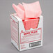 A case of pink Chicopee Quix Plus towels.