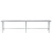 Advance Tabco TAG-2412 24" x 144" 16 Gauge Open Base Stainless Steel Commercial Work Table Main Thumbnail 1