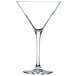 A clear Chef & Sommelier martini glass with a long stem.
