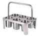 Stainless Steel 6-Cylinder Flatware Carrier with Handle Main Thumbnail 5