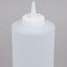 Tablecraft 32C 32 oz. Clear Squeeze Bottle - 2/Pack Main Thumbnail 5