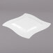 Fineline Wavetrends 110-WH 10 3/4" White Plastic Square Plate - 120/Case Main Thumbnail 3