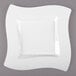 Fineline Wavetrends 110-WH 10 3/4" White Plastic Square Plate - 120/Case Main Thumbnail 2