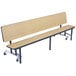 National Public Seating CBG72 6 Foot Mobile Convertible Cafeteria Bench Unit with MDF Core and Ganging Devices Main Thumbnail 1