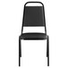 Lancaster Table & Seating Black Stackable Banquet Chair with 1" Padded Seat Main Thumbnail 5