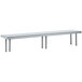 Advance Tabco OTS-15-108 15" x 108" Table Mounted Single Deck Stainless Steel Shelving Unit Main Thumbnail 1