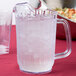 Choice 32 oz. Clear SAN Plastic Beverage Pitcher Main Thumbnail 1