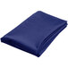 A folded navy blue cloth on a white background.