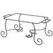 Choice 8 Qt. Full Size Chafer with Black Wrought Iron Stand and Classic Lid Handle Main Thumbnail 5
