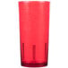 Cambro D24156 Del Mar 24 oz. Ruby Red Customizable SAN Plastic Tumbler - 36/Case Main Thumbnail 3