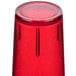 Cambro D24156 Del Mar 24 oz. Ruby Red Customizable SAN Plastic Tumbler - 36/Case Main Thumbnail 5