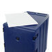 Cambro 1826LTC186 Camcart Navy Blue Mobile Cart for 18" x 26" Sheet Pans and Trays Main Thumbnail 4