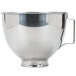 KitchenAid K45SBWH Stainless Steel 4.5 Qt. Mixing Bowl with Handle for Stand Mixers Main Thumbnail 2