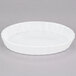 CAC QSV-8 White Fluted Oval Serving Dish 8" x 5 3/4" - 24/Case Main Thumbnail 2