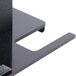 A black metal Bunn TS Booster thermal server stand with a rectangular metal plate in the middle.