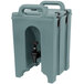 Cambro 100LCD401 Camtainers® 1.5 Gallon Slate Blue Insulated Beverage Dispenser Main Thumbnail 2