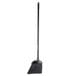 A black Rubbermaid lobby broom with a long black handle.