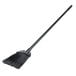 A black Rubbermaid lobby broom with a black handle.