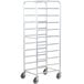 Winholt AL-1810B End Load Aluminum Platter Cart - Ten 18" Trays Main Thumbnail 2