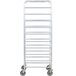 Winholt AL-1810B End Load Aluminum Platter Cart - Ten 18" Trays Main Thumbnail 4