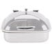 Vollrath 46133 6 Qt. Intrigue Square Induction Chafer with Porcelain Food Pan Main Thumbnail 2