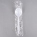 Visions Individually Wrapped White Heavy Weight Plastic Soup Spoon - 1000/Case Main Thumbnail 3