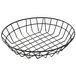 American Metalcraft WIB100 Black Round Wire Basket - 10" x 2" Main Thumbnail 2