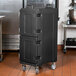 Carlisle Cateraide™ Front Loading Black Insulated Food Pan Carrier - 10 Full-Size Pan Max Capacity Main Thumbnail 1