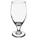 A clear Libbey stemmed pilsner glass with a teardrop shape.