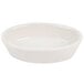 Hall China by Steelite International HL5700AWHA Ivory (American White) 6 oz. Oval Baker Dish - 24/Case Main Thumbnail 2