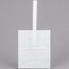 1/2 Peck "Sophomore" White Kraft Paper Produce Customizable Market Stand Bag with Handle - 500/Case Main Thumbnail 3