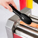 Mercer Culinary M35100BK Hell's Tools® 9 1/2" Black High Temperature Plastic Tongs Main Thumbnail 11