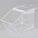 A Cal-Mil Classic clear acrylic food bin with a lid.
