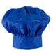 A royal blue Choice chef hat.