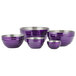 Vollrath 4656965 Double Wall Round Beehive 10 Qt. Serving Bowl - Passion Purple Main Thumbnail 8
