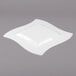 Fineline Wavetrends 109-WH 9 1/2" White Plastic Square Plate - 120/Case Main Thumbnail 3