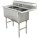 Advance Tabco FC-2-1818 Two Compartment Stainless Steel Commercial Sink - 41" Main Thumbnail 1