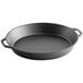 A Lodge black cast iron skillet with dual handles.