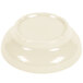 An ivory melamine GET Salsa Dish with a round base.