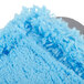 A close up of a blue Unger SmartColor MicroMop pad.