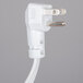 A white plug with a white cord on a Curtron Pest-Pro BL400 flying insect control light.